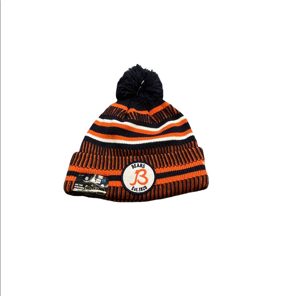 Chicago Bears New Era Sideline Pom Beanie Hat Cap